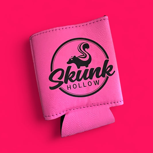 Leatherette Coozie - Pink
