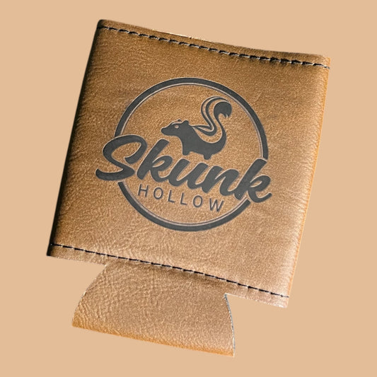 Leatherette Coozie - Brown